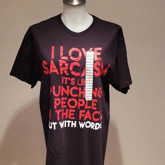 FINAL PRICE Spencers I LOVE SARCASM IT'S LIKE PUNCHING PEOPLE IN THE FACE - Picture 3 of 8